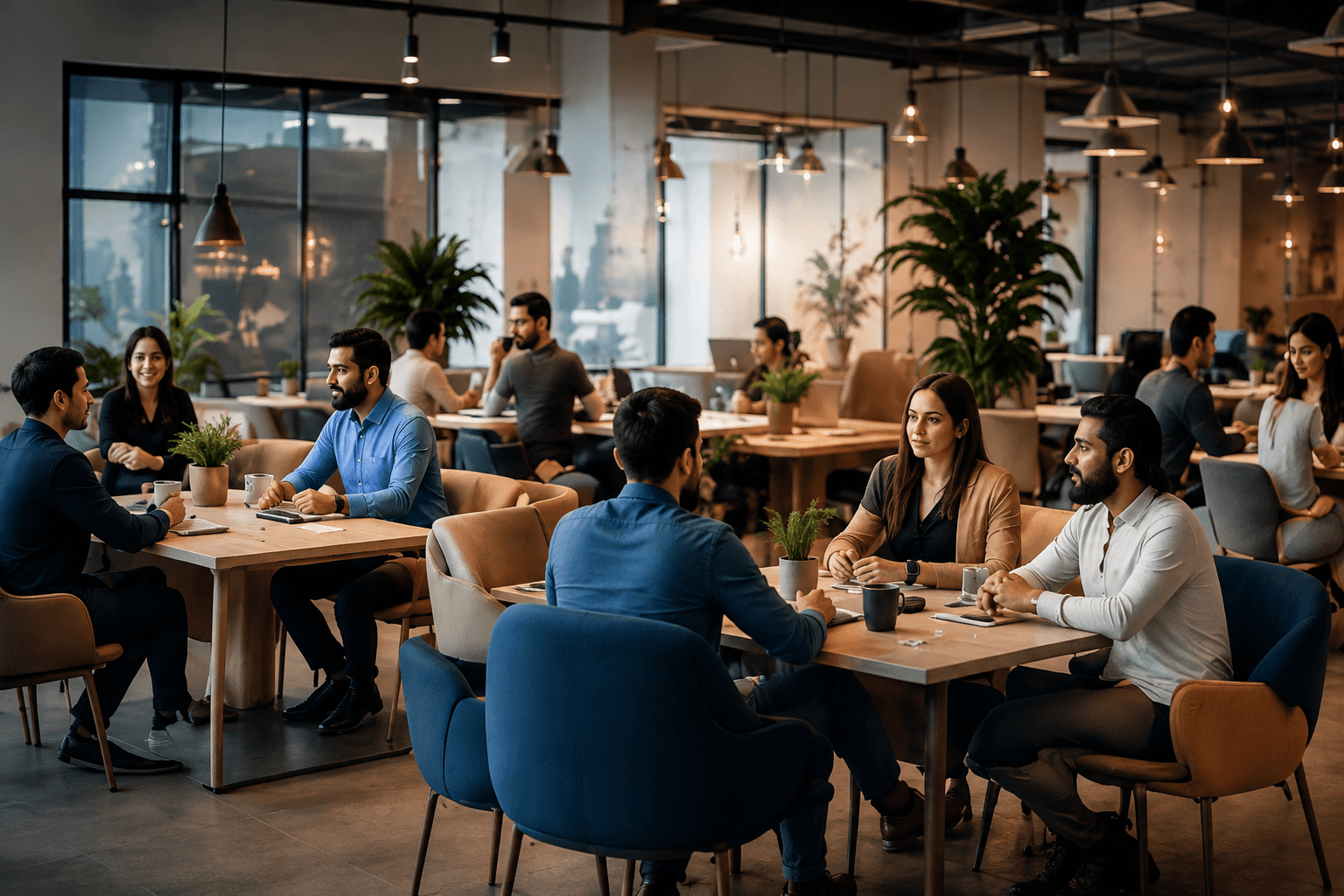 Coworking space background